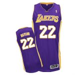 Men's Adidas Los Angeles Lakers #22 Elgin Baylor Authentic Purple Road NBA Jersey