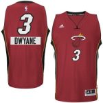 Youth Adidas Miami Heat #3 Dwyane Wade Authentic Red 2014-15 Christmas Day NBA Jersey